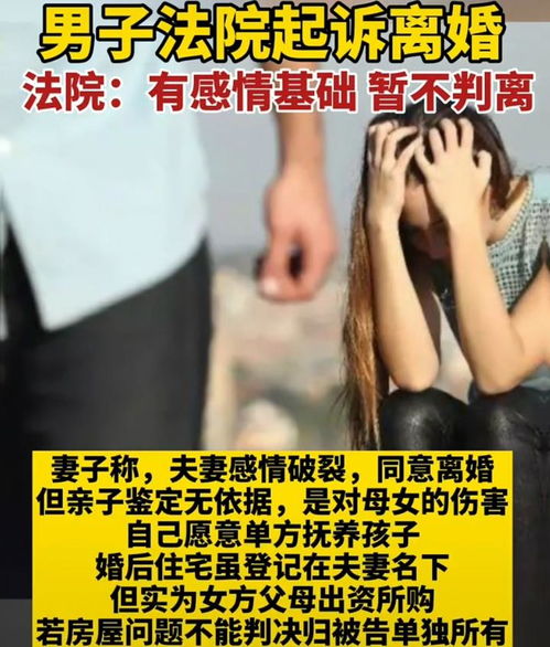 男子以妻子出轨诉离婚被驳，法律与情感的碰撞