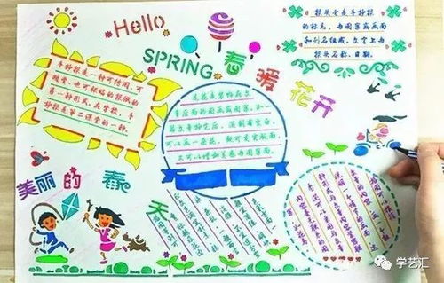 法治知识绘画手抄报，用色彩和创意传播法律智慧